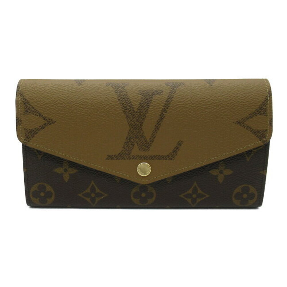 Louis Vuitton Sarah Portefeuille Wallet Zip Long Bifold Taurillon Brown
